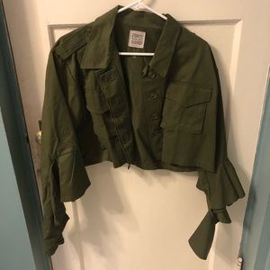 LF furst of a kind vintage army green jacket